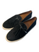 Frye Shoe Size 7.5 Black Leather Suede Almond Toe Tassle Detail Loafer Shoes Black / 7.5