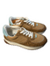 Madewell Shoe Size 6 Brown Leather Lace Up Animal Print Round Toe Sneaker Shoes Brown / 6