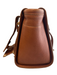 Burberry Tan Pebble Leather goldtone hardware Double Handle Magnetic Flap Bag Tan / Small