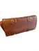 Burberry Tan Pebble Leather goldtone hardware Double Handle Magnetic Flap Bag Tan / Small