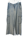 Pilcro Size 28 Blue Cotton & Lyocell Light Weight Cargo Light Wash Baggy Jeans Blue / 28