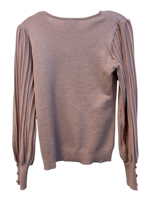 Nanette Nanette Lepore Size S Pink Rayon Blend Metallic Thread Pullover Sweater Pink / S