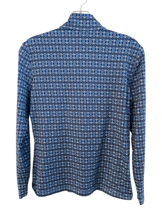 J. McLaughlin Size M Blue Nylon & Spandex Catalina Cloth Equestrian Top Blue / M
