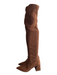 Steve Madden Shoe Size 7 Brown fabric upper Over the Knee Sock Pointed Toe Boots Brown / 7