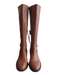 Linea Paolo Shoe Size EST 8 Brown Leather Knee High Side Zipper Riding Boots Brown / EST 8