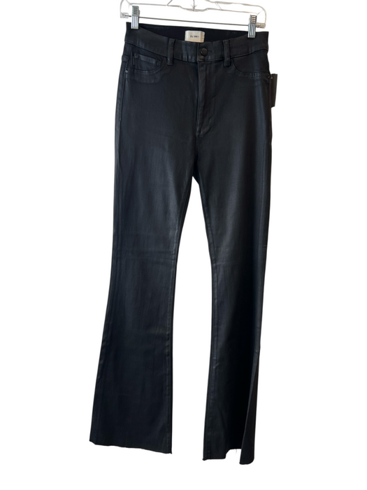 DL 1961 Size 29 Black Tencel Blend Coated Denim High Rise Zipper Fly Jeans Black / 29