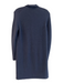 Ann Mashburn Size S Navy 100% Extra Fine Merino Wool Knit Collar Dress Navy / S