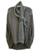 Marc By Marc Jacobs Navy Merino Wool Knit Sleeve Detail Button Sweater Poncho Navy / One Size