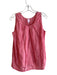 Ann Mashburn Size M Pink 100% Linen Sleeveless Solid Pleated Round Neck Top Pink / M