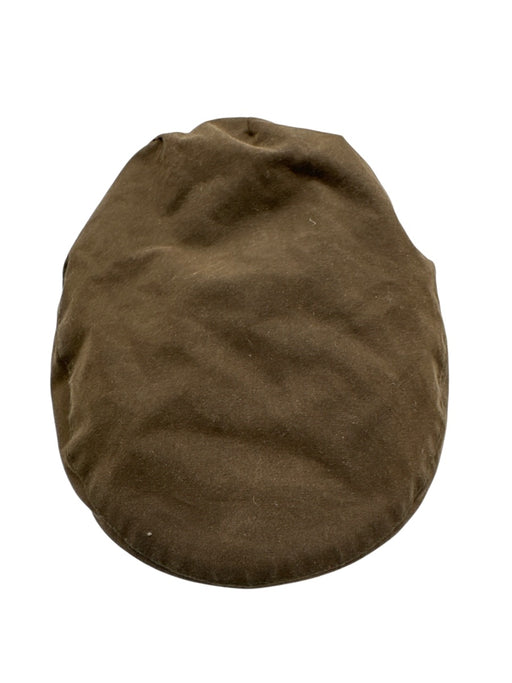 Barbour AS IS Brown Waxed Cotton Flat Cap Newsboy Cap Men's Hat Brown / 7 1/8