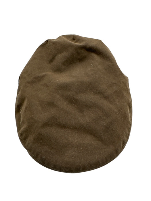 Barbour AS IS Brown Waxed Cotton Flat Cap Newsboy Cap Men's Hat Brown / 7 1/8