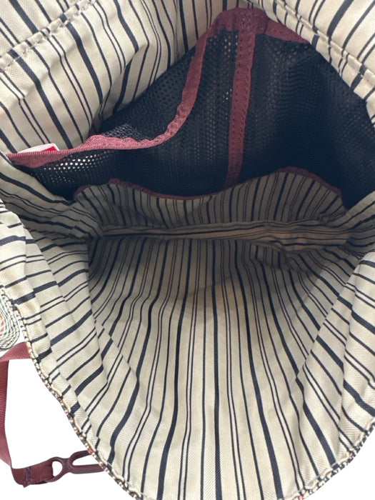 The North Face Brown, Cream, Green Magnetic  Flap Houndstooth Plaid Bag Brown, Cream, Green / S/M