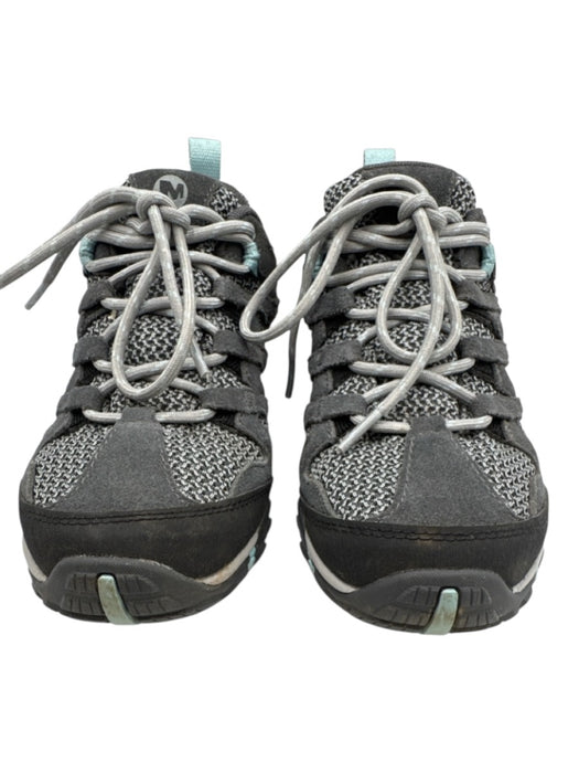 Merrell Shoe Size 5.5 Gray Suede & Synthetic Lace Up Waterproof Hiking Sneakers Gray / 5.5
