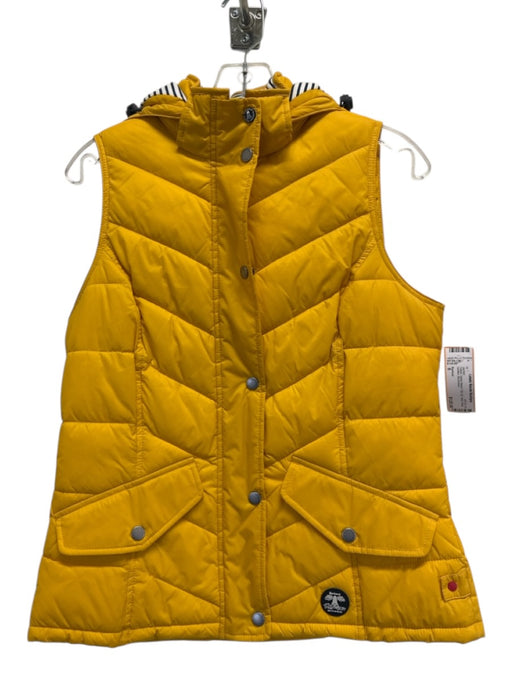 Barbour Size 6 Yellow Nylon Blend Zip Up Vest Hood Quilted Jacket Yellow / 6