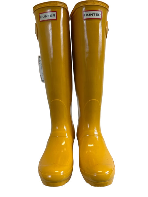 Hunter Shoe Size 5 Yellow Rubber Rain Boots Shine Knee High Boots Yellow / 5