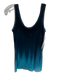Fuzzi Size S Blue & Navy Poliamide Sleeveless Mesh Tank Gradient Top Blue & Navy / S