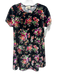 Show Me Your Mumu Size XS Black & Multi Velvet Short Sleeve Floral Dress Black & Multi / XS