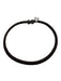 Brown Leather Scale Embossed Choker Magnetic Close Necklace Brown