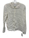 Son de Flor Size S Cream White Linen Long Sleeve Peter Pan Collar Button Up Top Cream White / S
