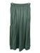 Mirth Size S Forest Green Cotton Elastic Waist Tiered Texture Block Midi Skirt Forest Green / S