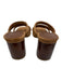 Alohas Shoe Size 38 Brown Leather Sandals Brown / 38