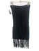 Club Monaco Size XS Black Polyester & Rayon Midi Crochet Fringe Skirt Black / XS