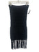 Club Monaco Size XS Black Polyester & Rayon Midi Crochet Fringe Skirt Black / XS