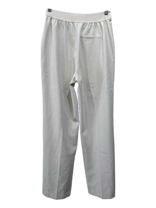 Spanx Size S White Polyester Elastic Waist Pleat Trouser Pants White / S