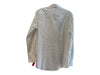 Ann Mashburn Size M White Cotton Collared 1/2 Button Long Sleeve Butterfly Top White / M