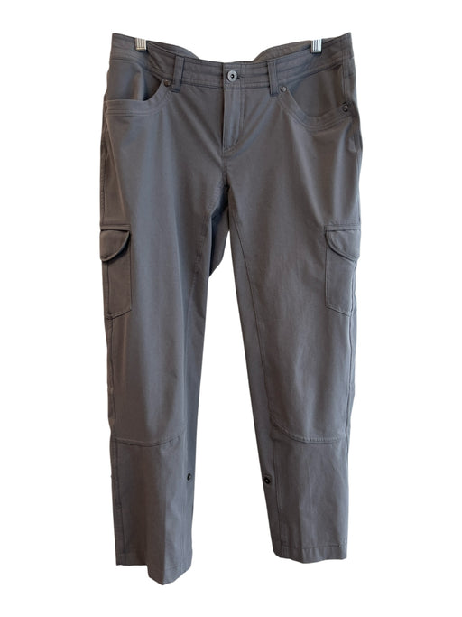 Kuhl Size 10 Gray Polyester Side Pockets Solid Full length Hiking Pants Gray / 10