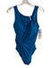 Amoressa Size 8 Blue Nylon Blend One Piece Solid Scrunch Detail Swimsuit Blue / 8
