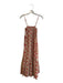 J Crew Size XS Pink & Multi Cotton Spaghetti Strap Floral Print Lined Dress Pink & Multi / XS