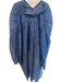 Mes Demoiselles Size One Size Blue Cotton Semi Sheer Striped V Neck Dress Blue / One Size