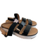 Ugg Shoe Size 9.5 Black Leather Open Toe & Heel Strappy Platform Shoes Black / 9.5