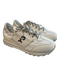 Yohji Yamamoto Shoe Size 39.5 White Leather & Manmade Lace Up Logo Sneaker Shoes White / 39.5