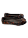 Tory Burch Shoe Size 8 Brown & Black Manmade Material Flat Logo Slip On Shoes Brown & Black / 8