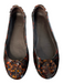 Tory Burch Shoe Size 8 Brown & Black Manmade Material Flat Logo Slip On Shoes Brown & Black / 8