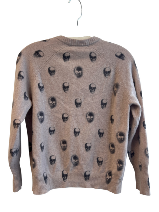 Skull Cashmere Size M Brown Cashmere V Neck Long Sleeve Skull Knit Sweater Brown / M