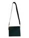 JW PEI Green Faux Leather Reptile Print Gold Hardware Latch Closure Envelope Bag Green / S