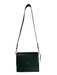JW PEI Green Faux Leather Reptile Print Gold Hardware Latch Closure Envelope Bag Green / S