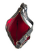 Dooney & Bourke Black Leather Zip Close Silver Hardware Red Interior Bag Black / M