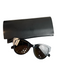 Saint Laurent Black Metal Black Lens Cat Eye Sunglasses Black