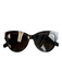 Saint Laurent Black Metal Black Lens Cat Eye Sunglasses Black
