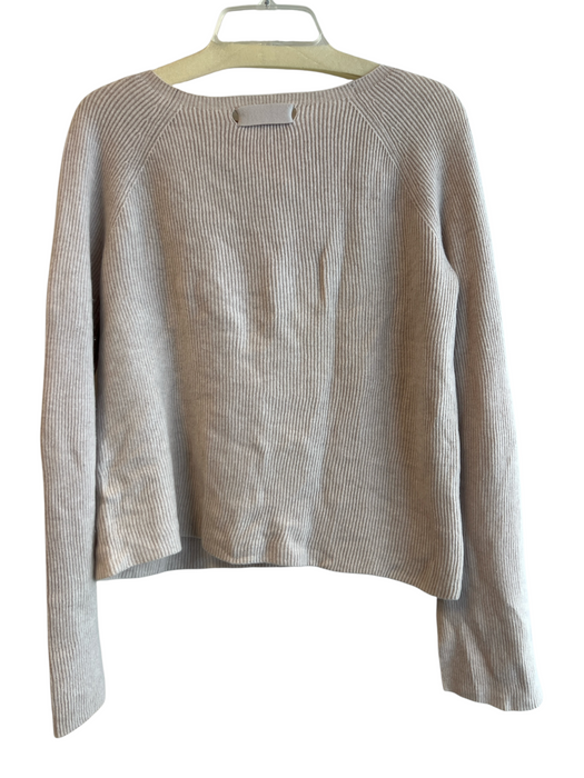 Helmut Lang Size S Beige Wool & Cashmere Kitten Heel Boat Neck Sweater Beige / S