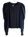 Veronica Beard Jeans Size M Black Cotton Blend Crew Neck Long Puff Sleeve Top Black / M
