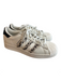 Adidas Shoe Size 8.5 White & Animal Leather Round Toe Lace Up 3 Stripe Shoes White & Animal / 8.5