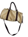 Peter Millar Tan & Brown Canvas Zip Close Inside & Outside Pockets Duffle Bag Tan & Brown / L