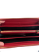 Royce Red Leather Zip Close Inside & Outside Pockets Wallets Red