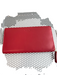 Royce Red Leather Zip Close Inside & Outside Pockets Wallets Red