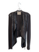 illia Size 4 Brown Genuine Leather Modal Long Sleeve Wrap Top Brown / 4